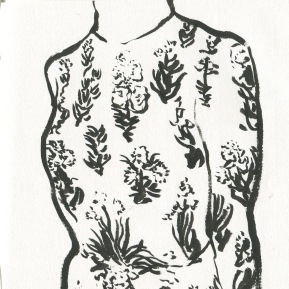 ink brush dress